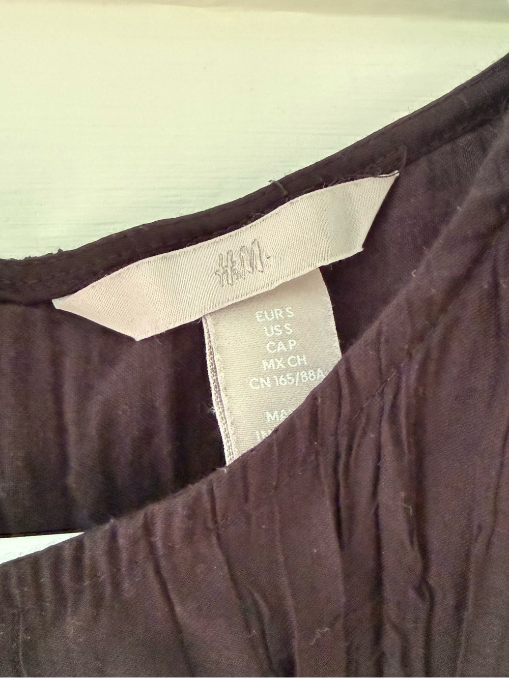 H&M | Black Smocked Sleeveless Peplum Top Women’s Size S - Picture 4 of 5